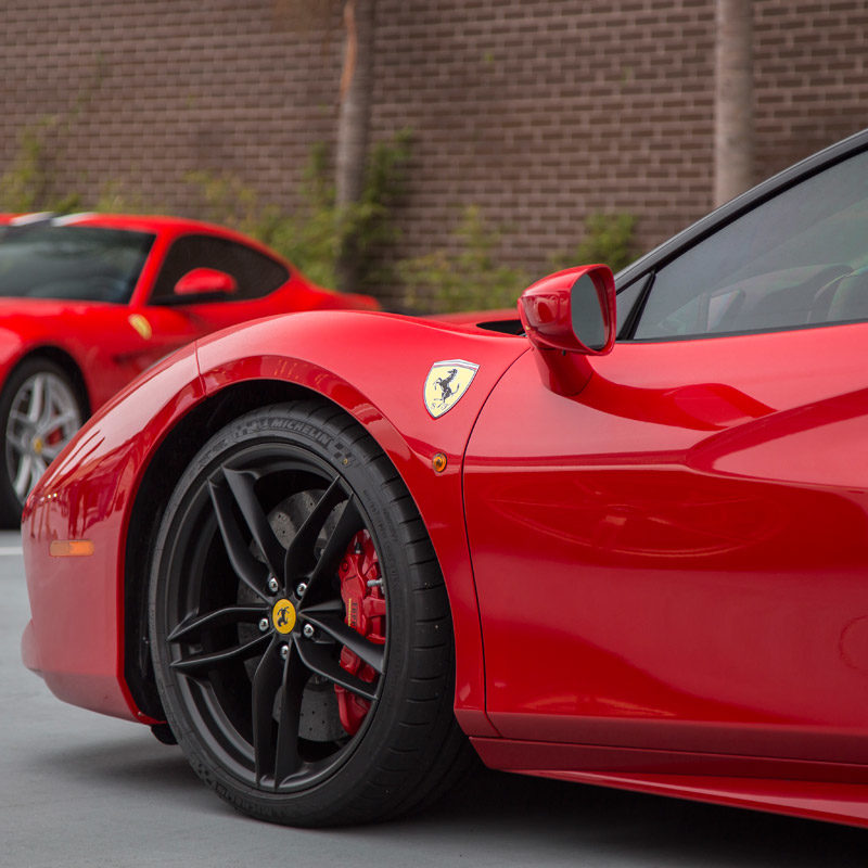 Red Ferrari 458