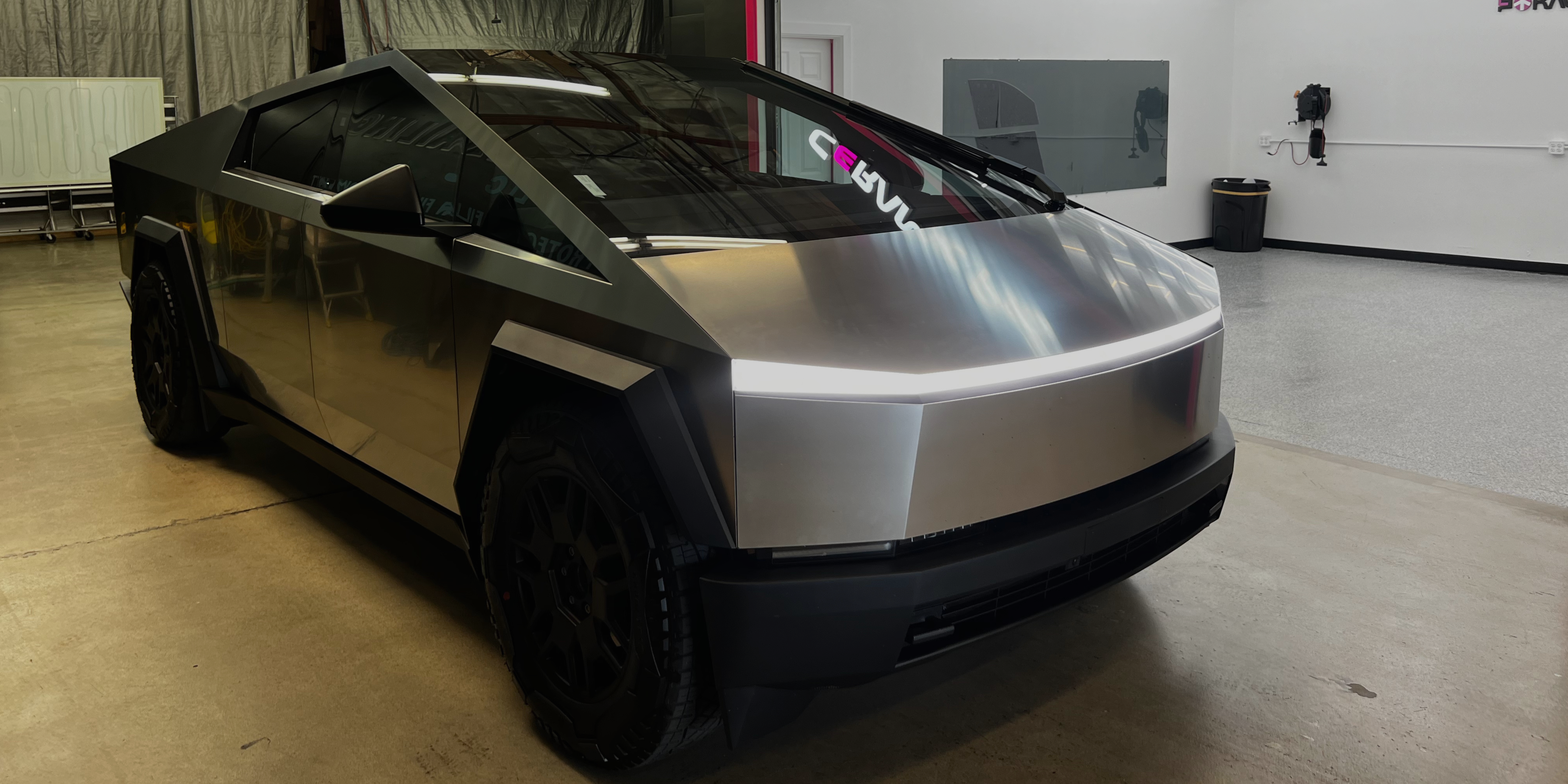 The Tesla Cybertruck Gets Ceramic Tint at a  Ceramic Pro Elite Dealer